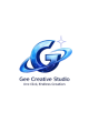 futuristic galaxy logo blue